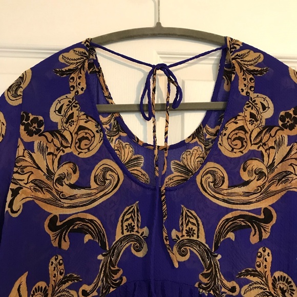 EUC: FREE PEOPLE Symphony Bell Sleeve Tunic Dress - Picture 6 of 10